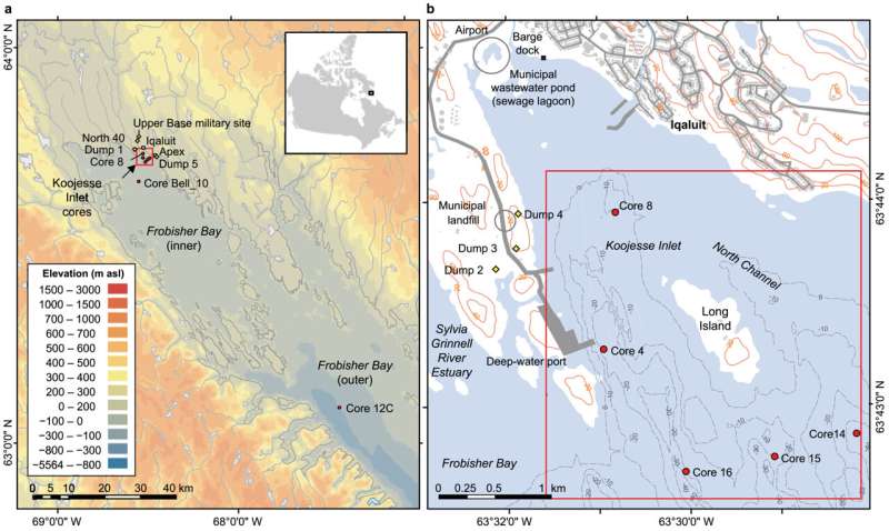 Sedimentary records of contaminant inputs in Frobisher Bay, Nunavut