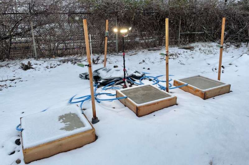 Self-heating concrete is one step closer to putting snow shovels and salt out of business