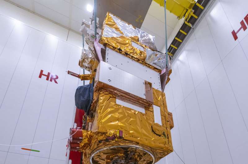 Sentinel-2C sealed in the Vega rocket fairing