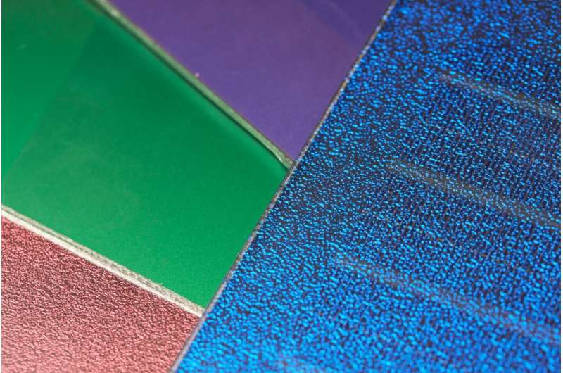 Solar energy—high-efficiency colored solar panels for buildings