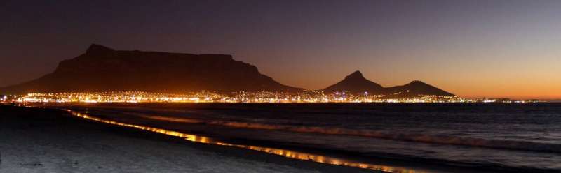 South Africa city night