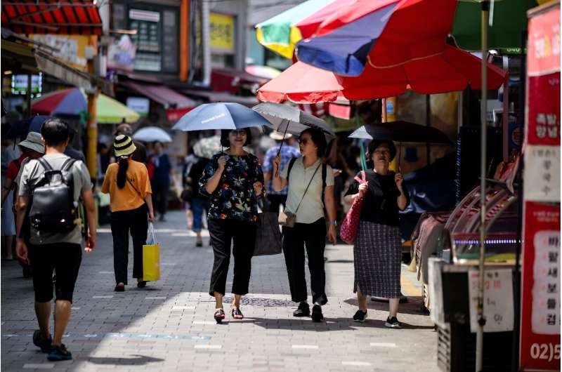 South Korea experienced its highest average summertime temperature since such records began