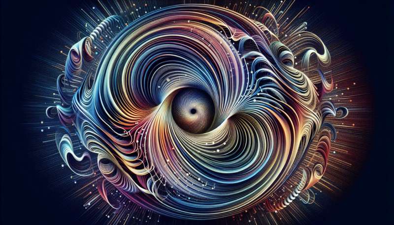 spin waves physics abstract drawing