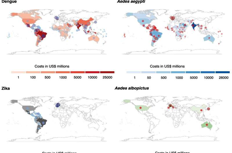Study reveals the massive increase in the global economic cost of invasive mosquitoes and diseases they transmit