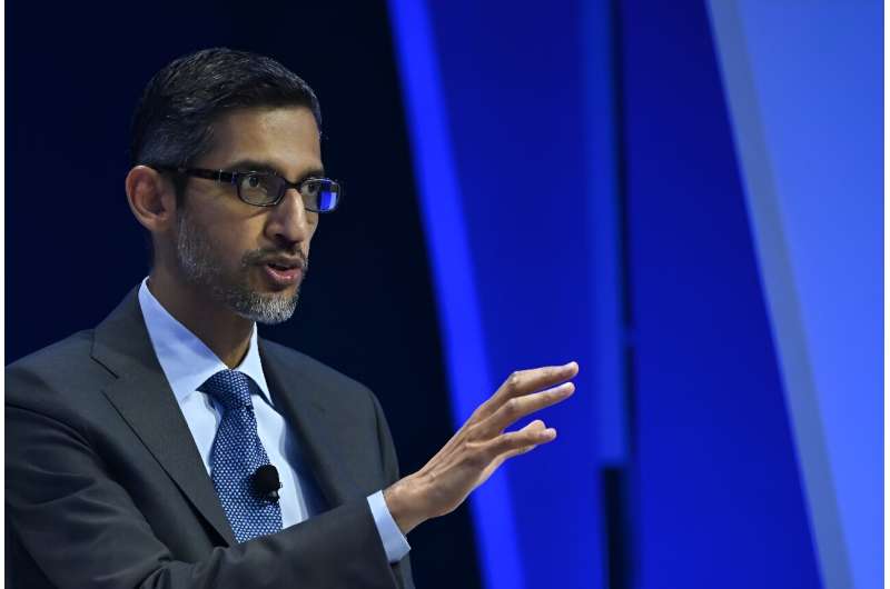Sundar Pichai, CEO of Google and Alphabet, speaks  at the Asia-Pacific Economic Cooperation (APEC) Leaders' Week in San Francisco