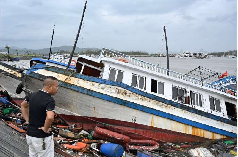 Super Typhoon Yagi has ripped roofs off houses, damaged boats and triggered landslides in Vietnam, leaving nine people dead as of Sunday