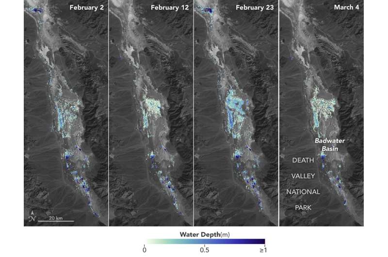SWOT Satellite Helps Gauge the Depth of Death Valley's Temporary Lake - NASA