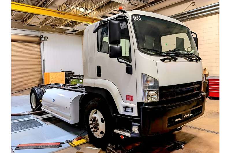 SwRI develops low-emission natural-gas-fueled hybrid truck