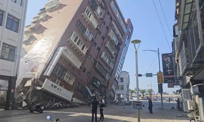 Taiwan's strongest earthquake in nearly 25 years damages buildings, leaving 7 dead