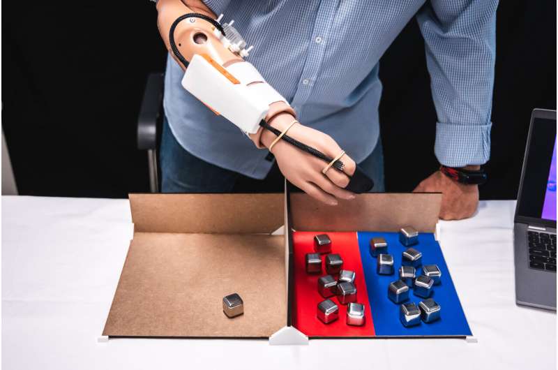 Temperature-sensitive prosthetic limb improves amputee dexterity and feelings of human connection