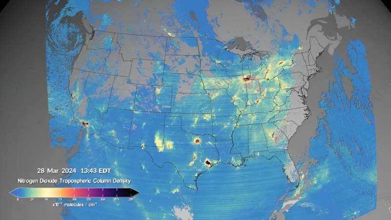 TEMPO Instrument Air Quality Data Now Publicly Available