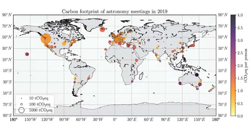 The carbon emissions of academic astronomy