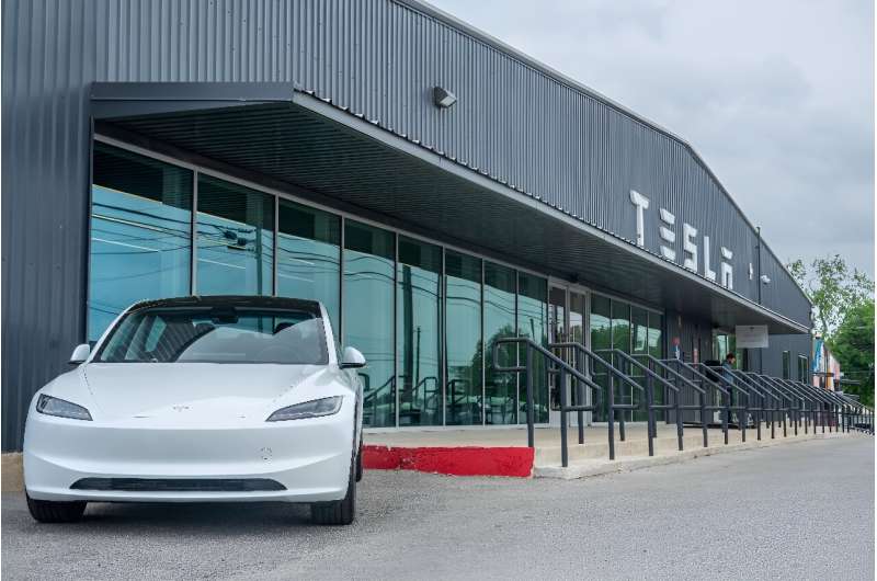 The China Association of Automobile Manufacturers has said Tesla's Model Y (pictured) was compliant with data security laws