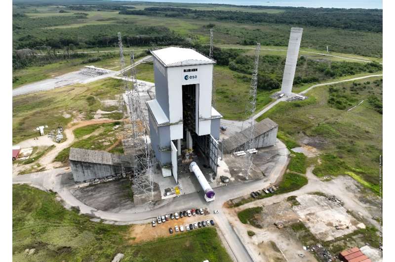 The European Space Agency's most powerful rocket yet is scheduled to finally blast off from Europe's spaceport in the French Guianan town of Kourou