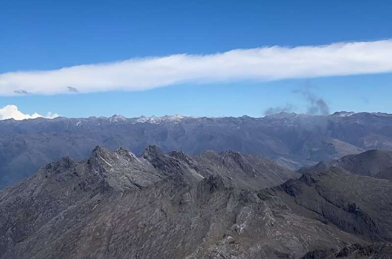 Los últimos restos de La Corona se encuentran en el pico Humboldt, a unos 4.900 metros sobre el nivel del mar.