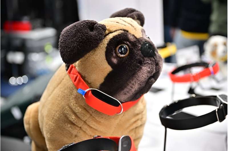 The Minitailz, a smart collar for dogs and cats from Inoxia, at the Consumer Electronics Show in Las Vegas, Nevada