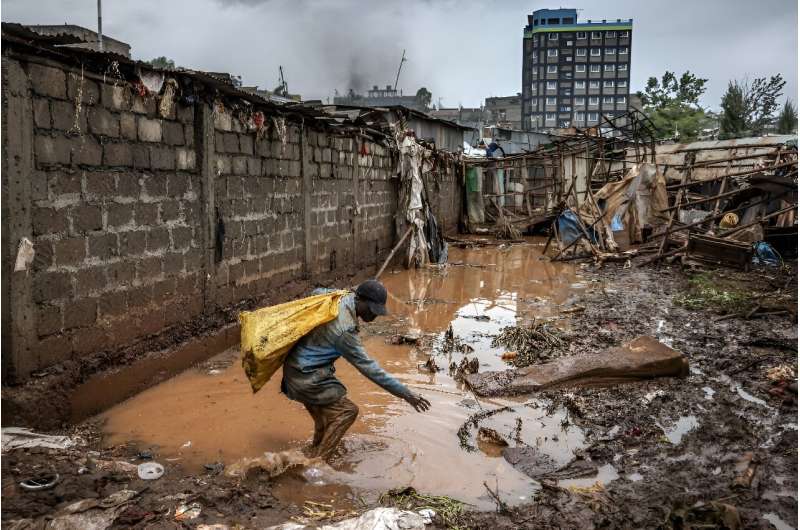 The Nairobi slum of Mathare suffered heavy flooding