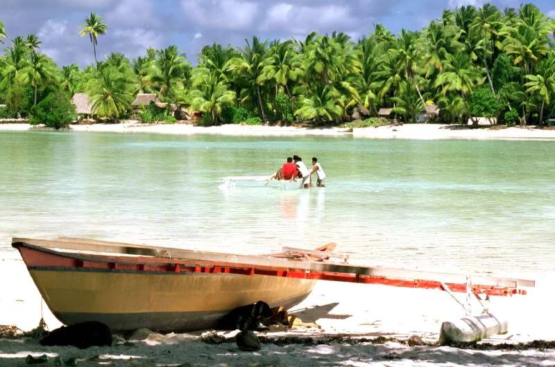 The pacific nation of Kiribati has a population of 115,372 (2023 est.) spread over 33 islands - although only 21 of the islands are habitable