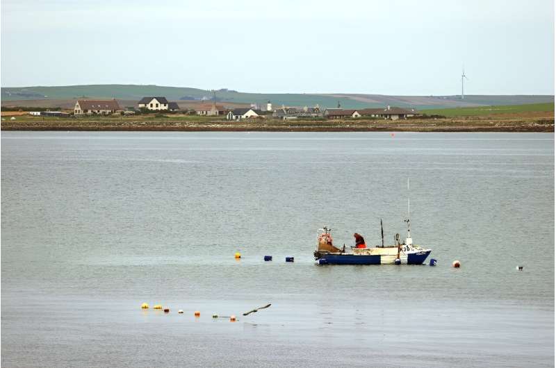 The ship disappeared beneath the murky waters of the North Sea off northeast Scotland in 1914