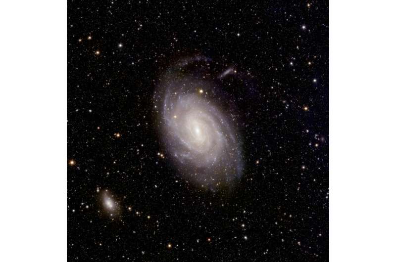 The spiral galaxy NGC 6744, around 30 million light years away, is similar to our Milky Way