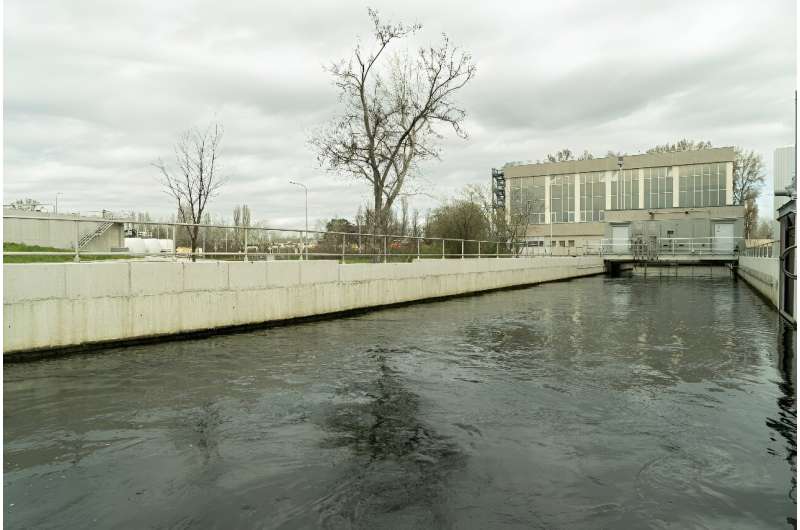 The Vienna heat pumps are next to a sewage treatment facility
