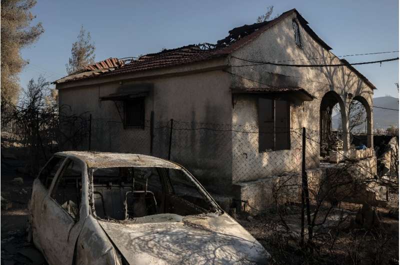 Thousands were forced to flee their homes as the massive blaze raged out of control for three days towards the capital earlier this month