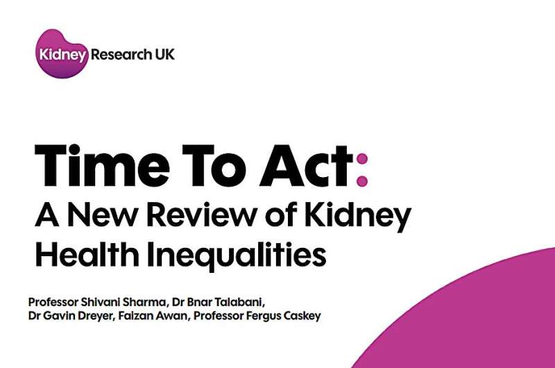 Time to act on kidney health inequalities, report urges