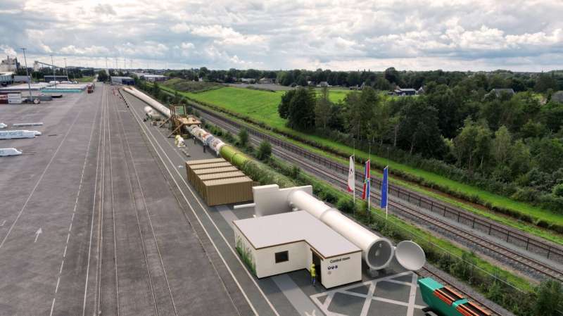 Transport of the future? Europe's longest hyperloop center opens