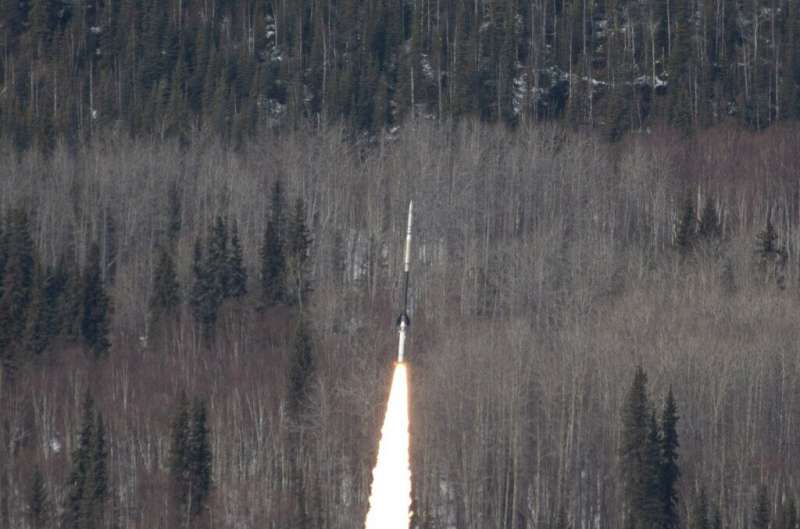 Two NASA sounding rockets launch from alaska during solar flare