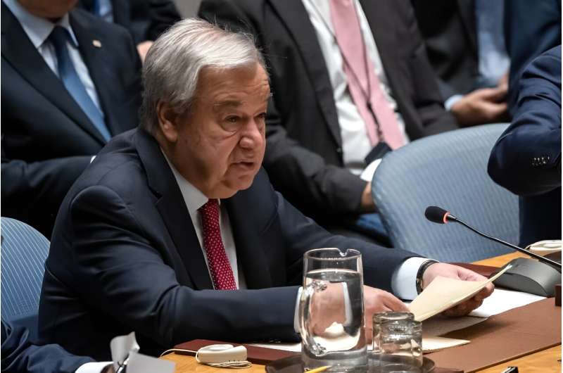 United Nations Secretary-General Antonio Guterres says the world is suffering through an 'extreme heat epidemic'