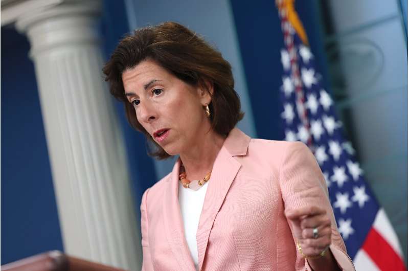 US Commerce Secretary Gina Raimondo said artificial intelligence was a 'game changer' in the demand for advanced chips