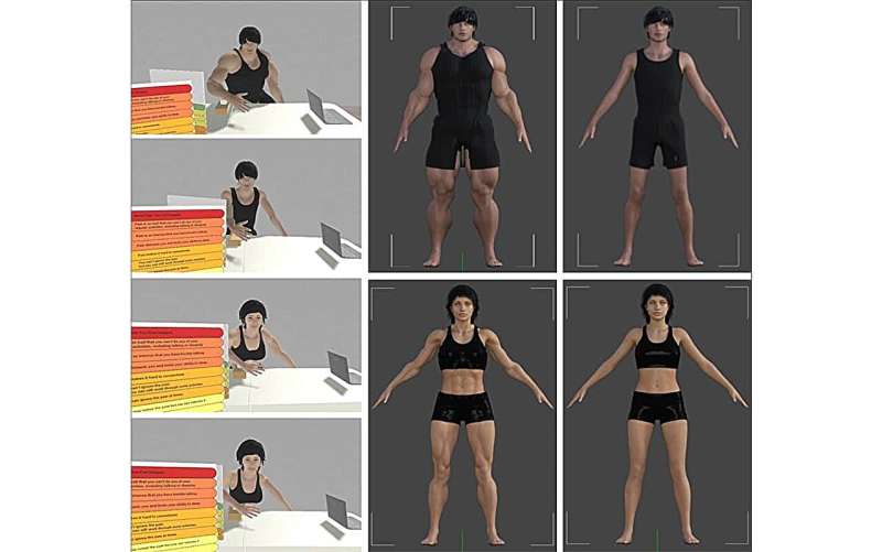 Using muscular avatars in VR to reduce pain perception