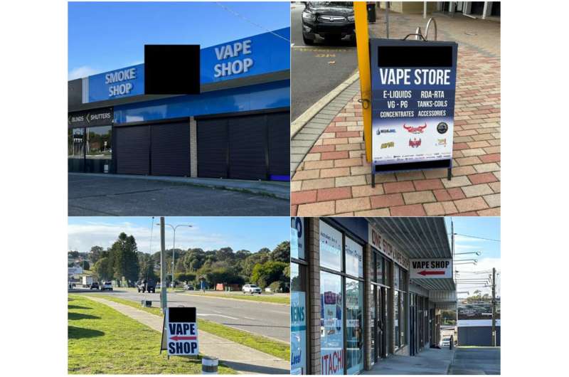 Vast majority of vaping shops in WA are near schools or in poorer areas, researchers find