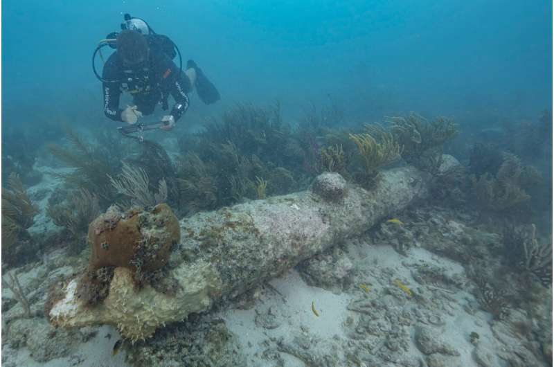 Vessel off Florida Keys identified as British warship that sank in the 18th century