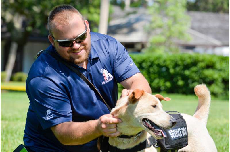 Veterans with service dogs have fewer PTSD symptoms, higher quality of life