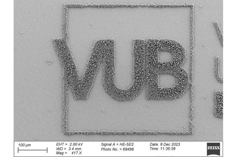 VUB researchers assemble patterns of micro- and nanoparticles
