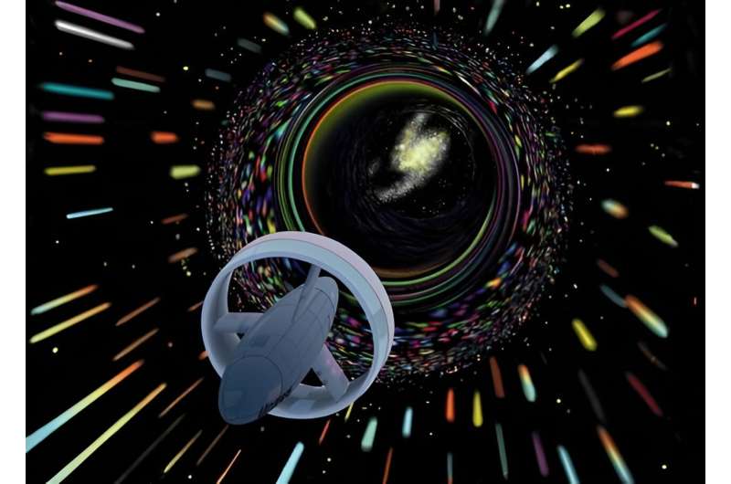 What if you flew your warp drive spaceship into a black hole?