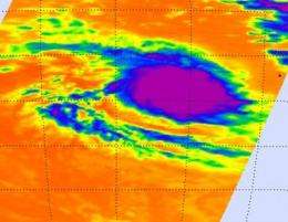 Tropical Storm Robyn nested away from land