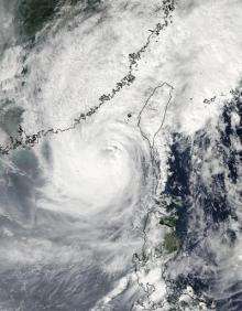 NASA satellites see Typhoon Megi poised for southeastern China landfall