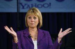 Yahoo 1Q profit soars, revenue grows, stock falls (AP)