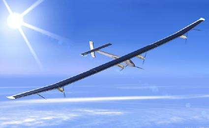 Huge solar powered plane takes to the air