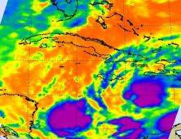 NASA satellite data confirm a stronger Tropical Storm Tomas, hurricane warnings up