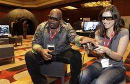 3-D video gaming aspires to become spectacle (AP)