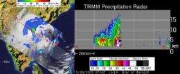 NASA's TRMM sees heavy rainfall in Cyclone Laila's India landfall