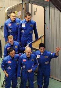 Members of the Mars500 crew