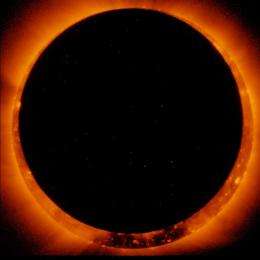 Annular solar eclipse observed by Hinode