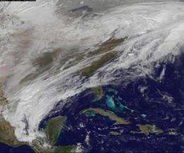 GOES-13 Satellite sees Groundhog's Day on ice