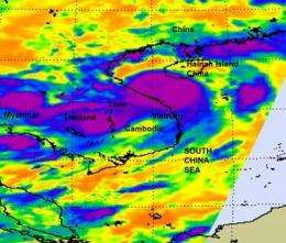 NASA satellite sees Tropical Storm Mindulle make landfall in Vietnam