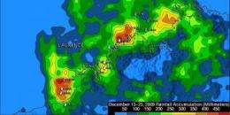 NASA's TRMM satellite measures Cyclone Laurence's heavy rainfall