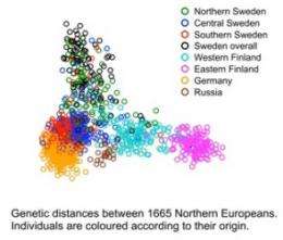 Northern, southern Swedes are genetically different
